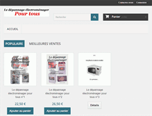 Tablet Screenshot of depannage-menager.com